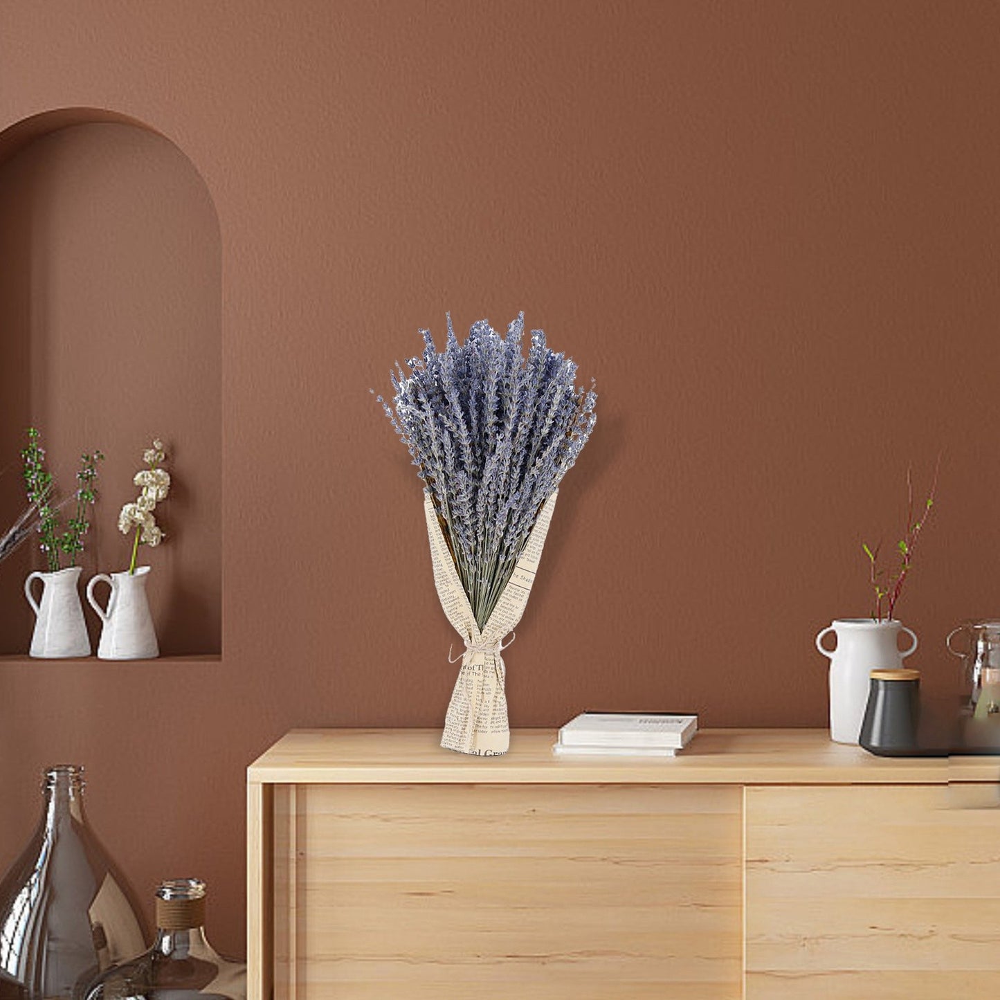 Lavender Dried Flower Bouquet - Natural Aromatherapy Decor