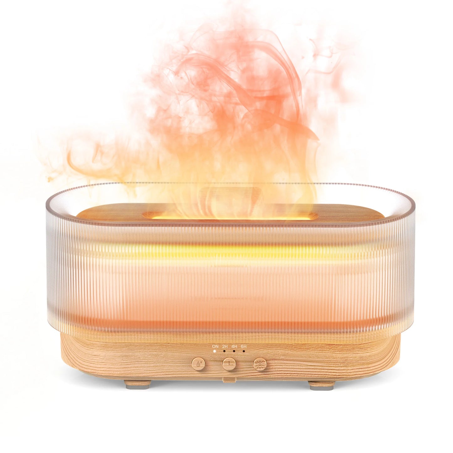Flame Aroma Diffuser 300ml USB Cool Mist Humidifier