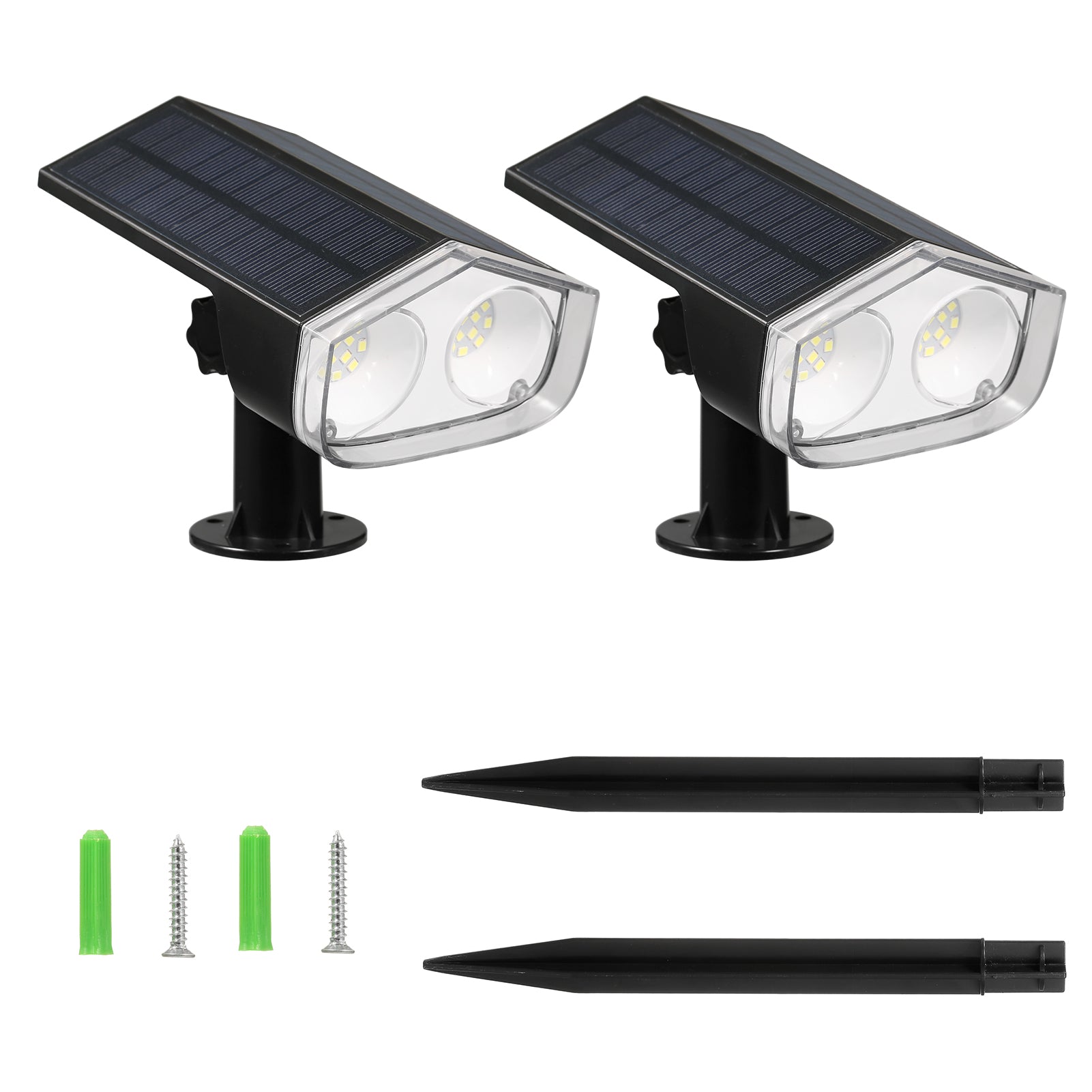 Outdoor Solar Spotlights: IP67 Waterproof Garden Lights
