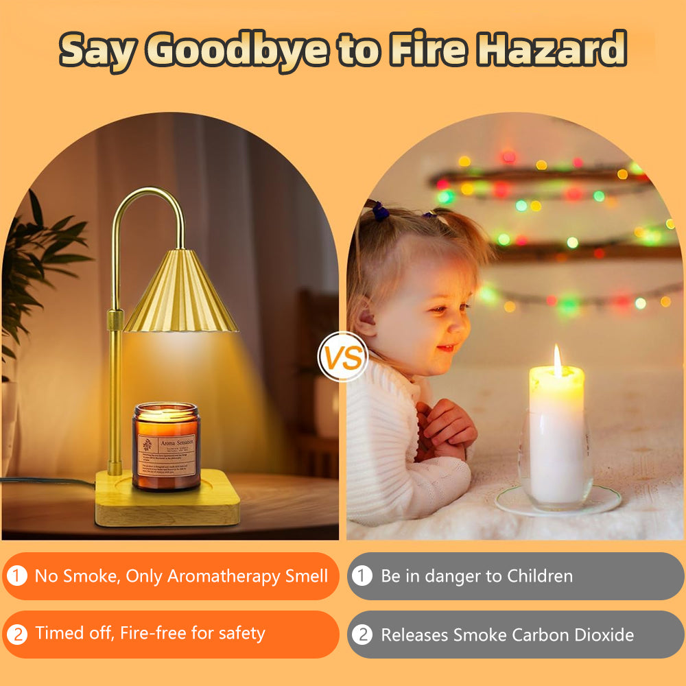 Candle Warmer Lamp - Dimmable Aromatherapy Night Light