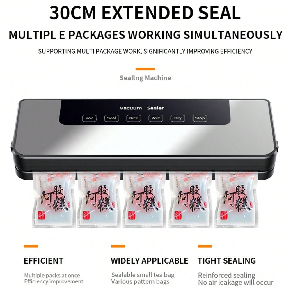 Vacuum Sealer Machine: Preserve Food Longer, 30 Bags Included