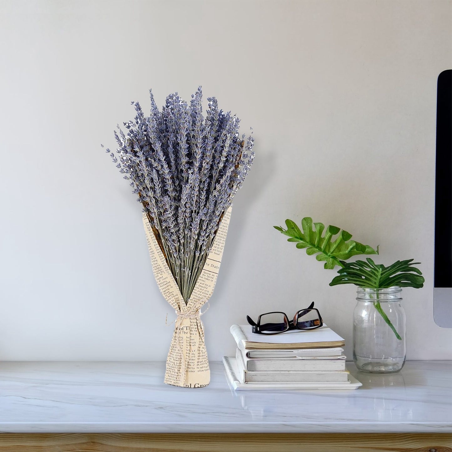 Lavender Dried Flower Bouquet - Natural Aromatherapy Decor
