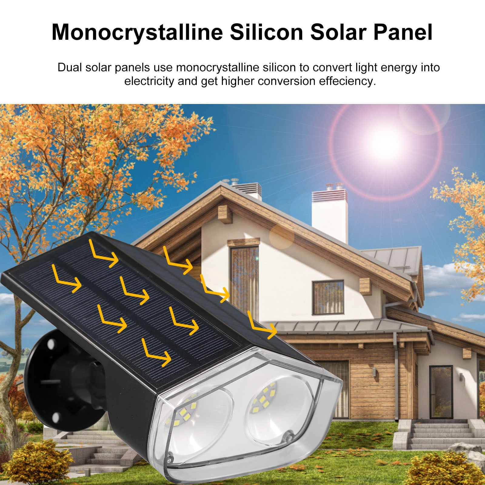 Outdoor Solar Spotlights: IP67 Waterproof Garden Lights