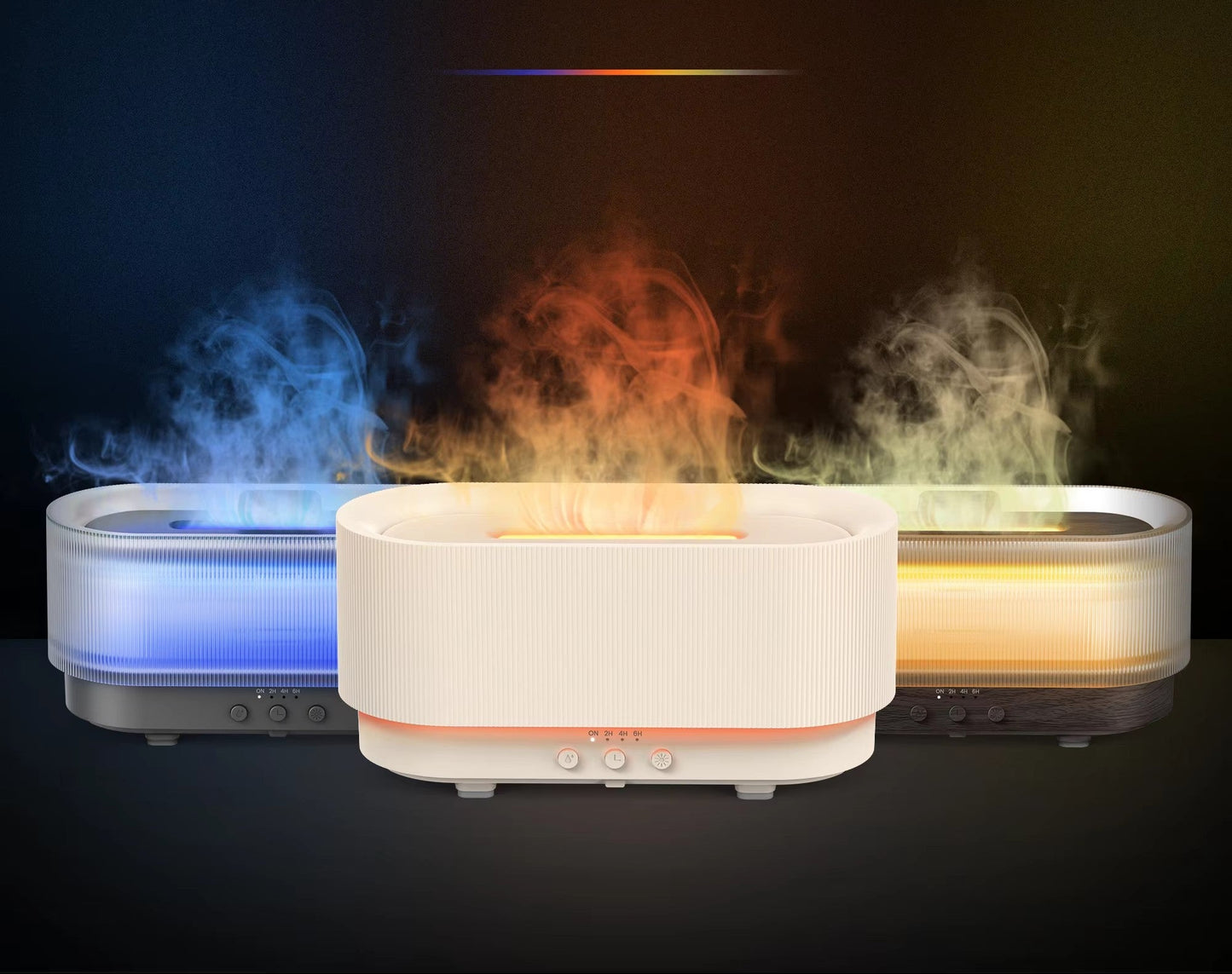 Flame Aroma Diffuser 300ml USB Cool Mist Humidifier