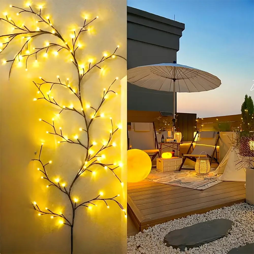Waterproof Solar Tree Lights LED Branches for Outdoor Decor