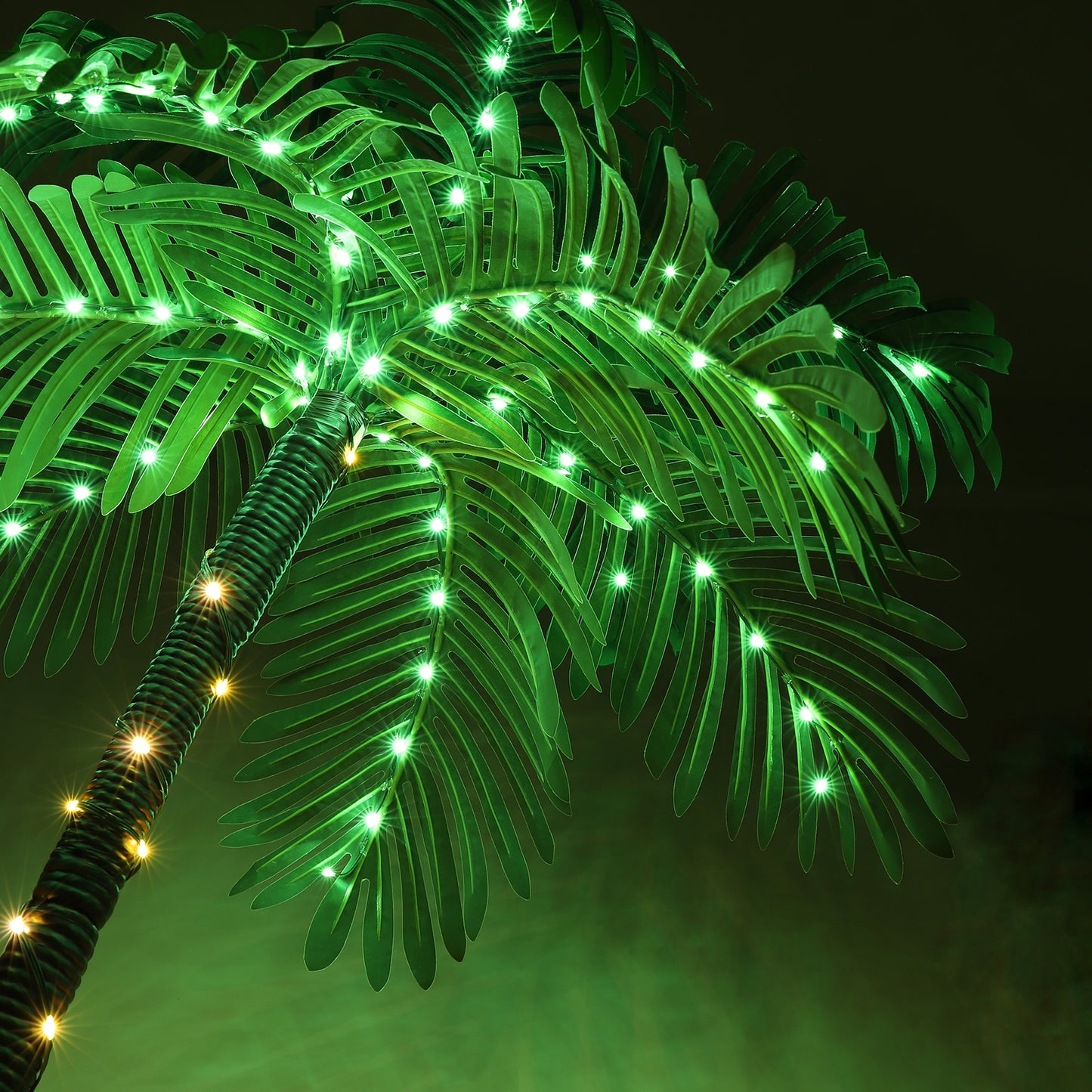 6ft LED Solar Palm Tree - Tropical Christmas Decoration