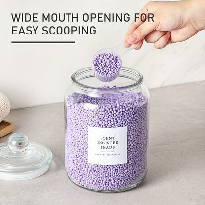 Glass Jars Airtight Lids & Labels - Half Gallon Storage Containers 4pcs