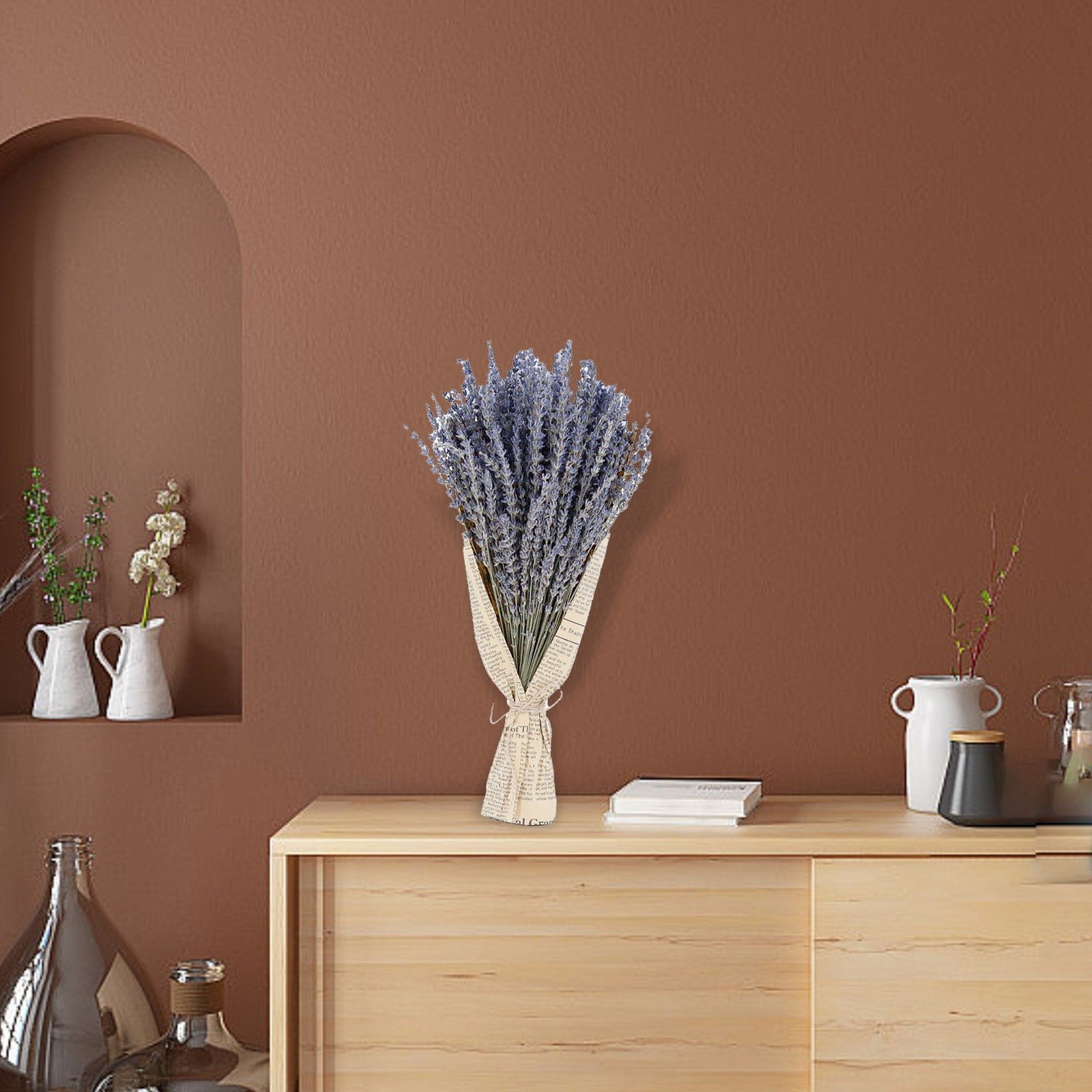 Lavender Dried Flower Bouquet - Natural Aromatherapy Decor