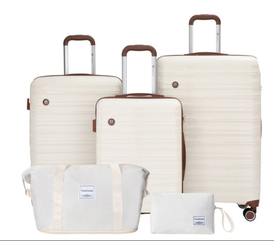 5-Piece Luggage Sets: Hardcase with Duffle & Toiletry Bags