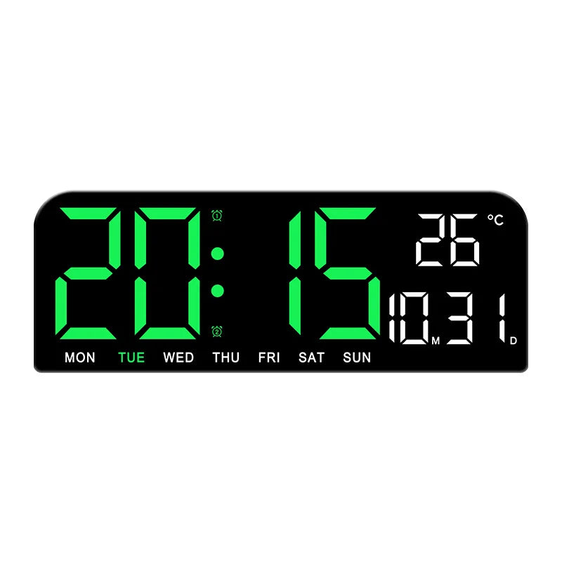Digital Alarm Clock Large Display USB-Powered Silent Timer