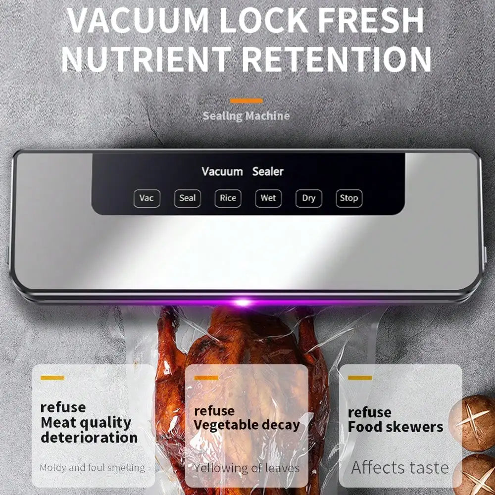 Vacuum Sealer Machine: Preserve Food Longer, 30 Bags Included