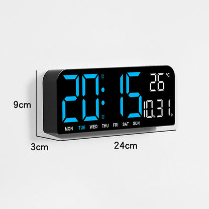Digital Alarm Clock Large Display USB-Powered Silent Timer