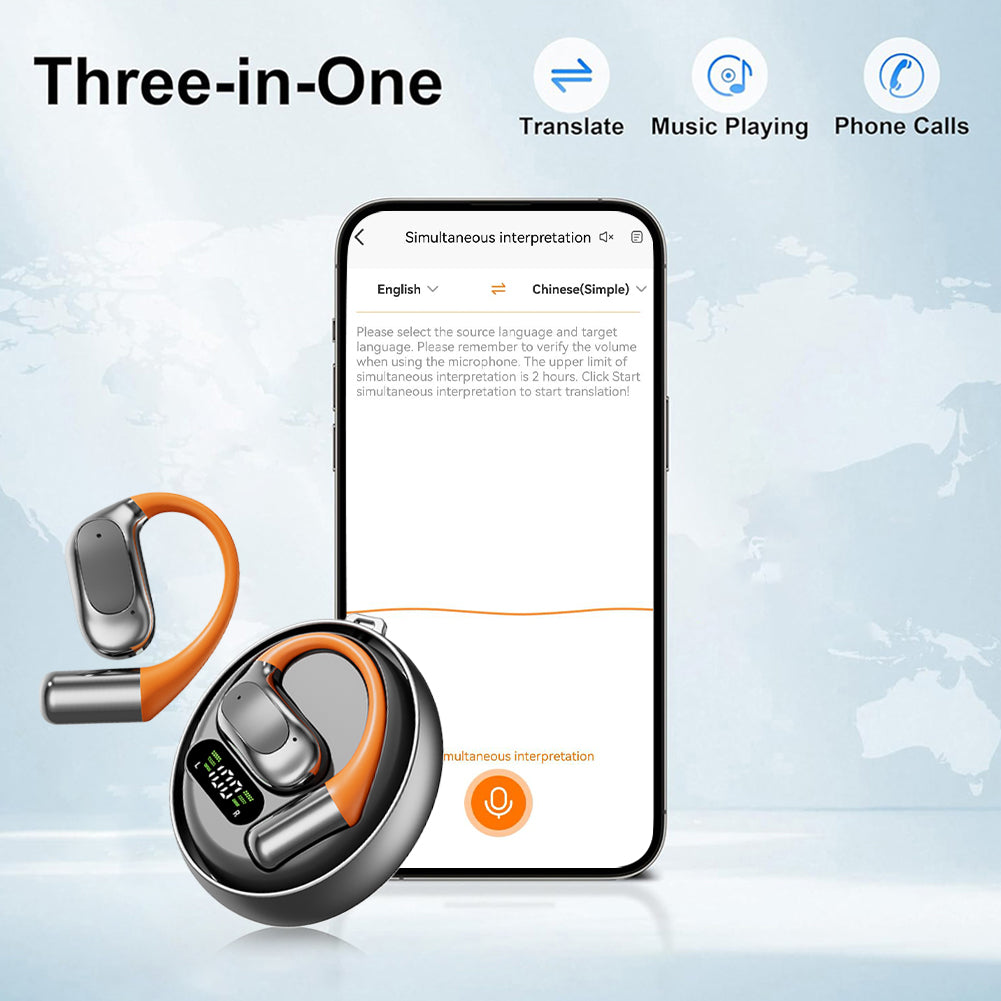 Translation Earbuds Real-Time 144 Languages AI Translator