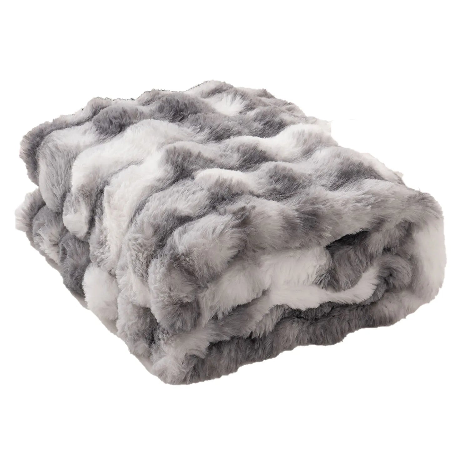Soft Faux Rabbit Fur Blanket - Cozy & Stylish Bed Decor