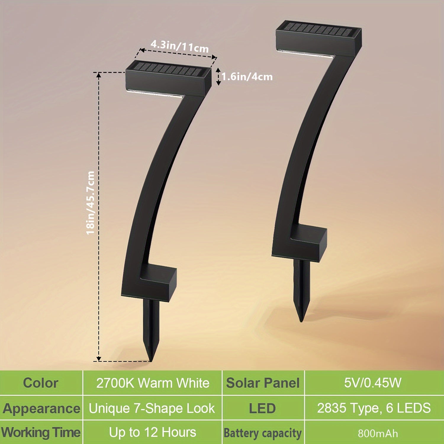 Outdoor Solar Path Lights 6Pack - Bright 12Hrs Auto On/Off