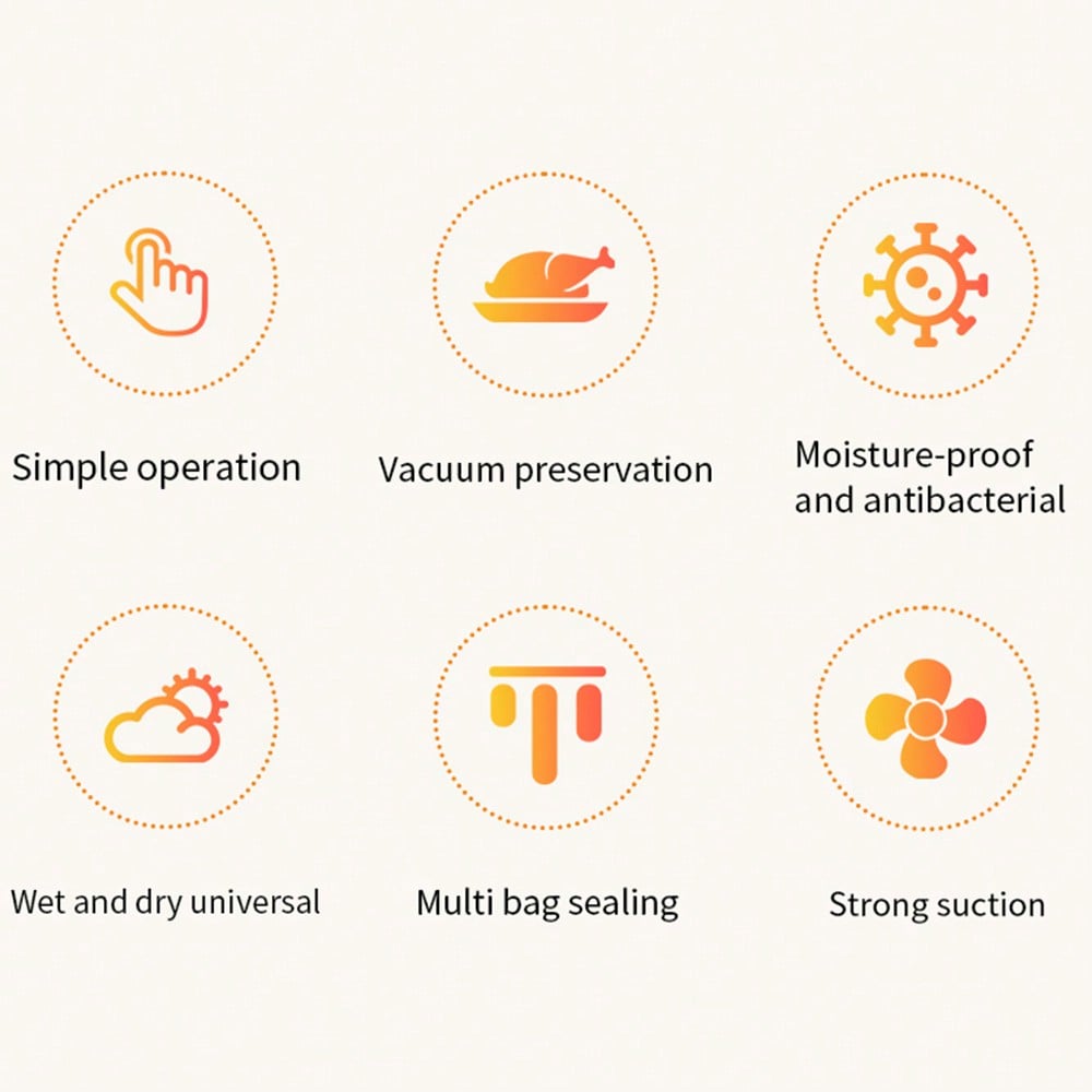 Vacuum Sealer Machine: Preserve Food Longer, 30 Bags Included