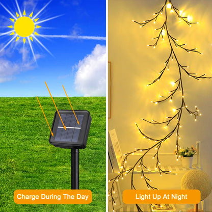 Waterproof Solar Tree Lights LED Branches for Outdoor Decor