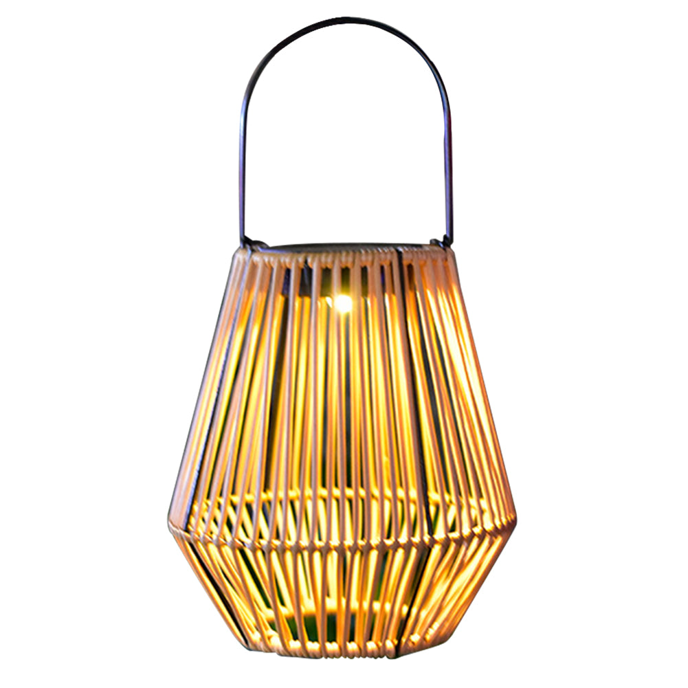 Rattan Solar Lantern IP65 Waterproof Hanging Light