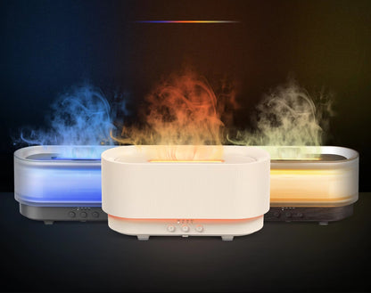 Flame Aroma Diffuser 300ml USB Cool Mist Humidifier