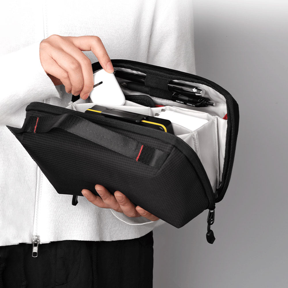 Travel Cable Organizer Pouch - Portable Water Resistant Case